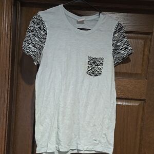 Pink Victoria's Secret Size S/P Women's Teal Patterned Shirt